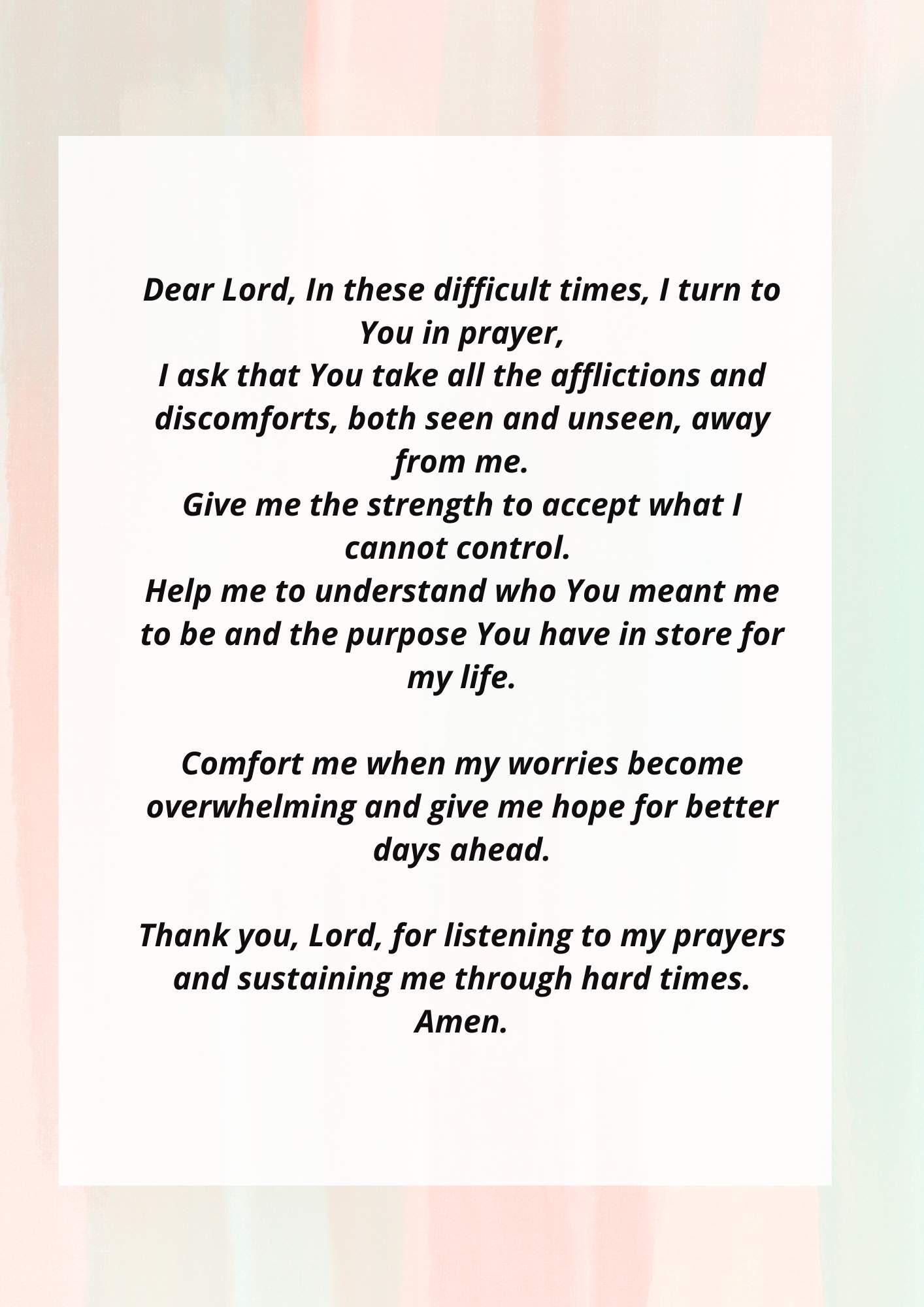 Short Prayers For Hard Times: Bring Reassurance And Strength