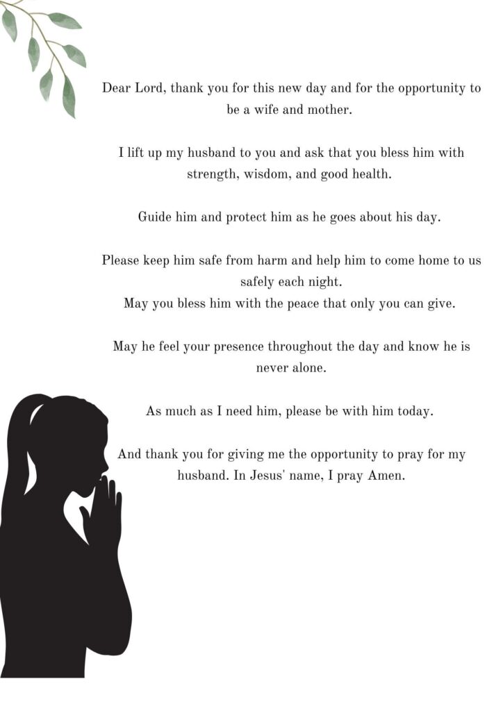 10 Morning Prayer For My Husband