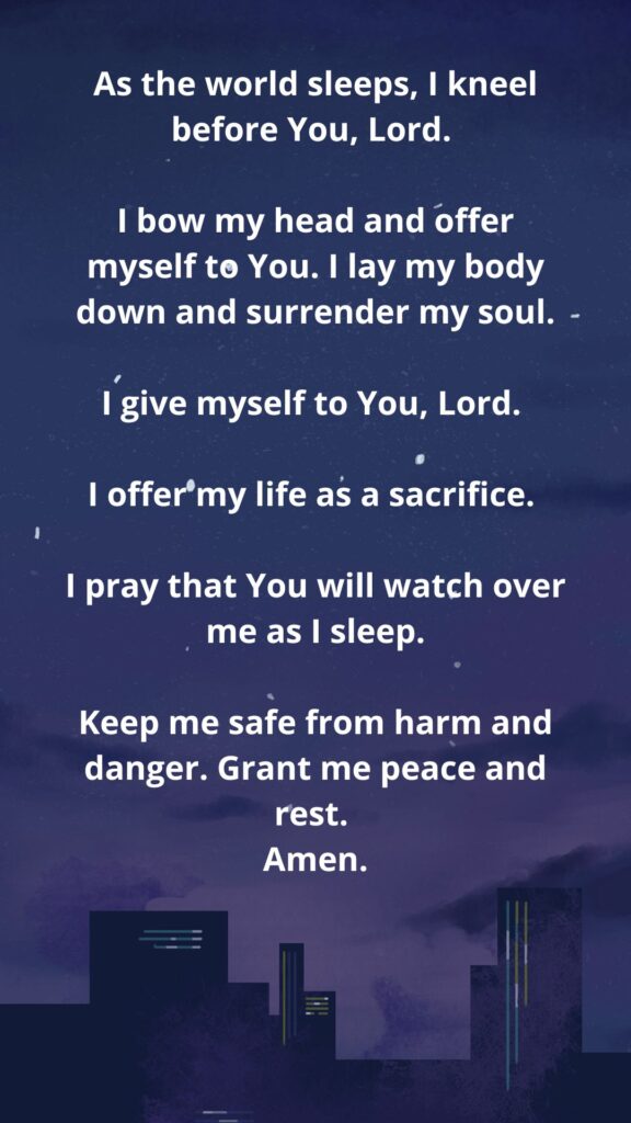 Night Prayer Before Sleep 