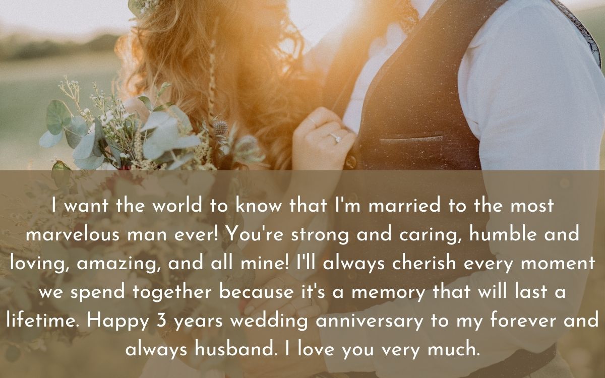 3 Years Wedding Anniversary Quotes And Wishes For Wife And Husband AmoSii