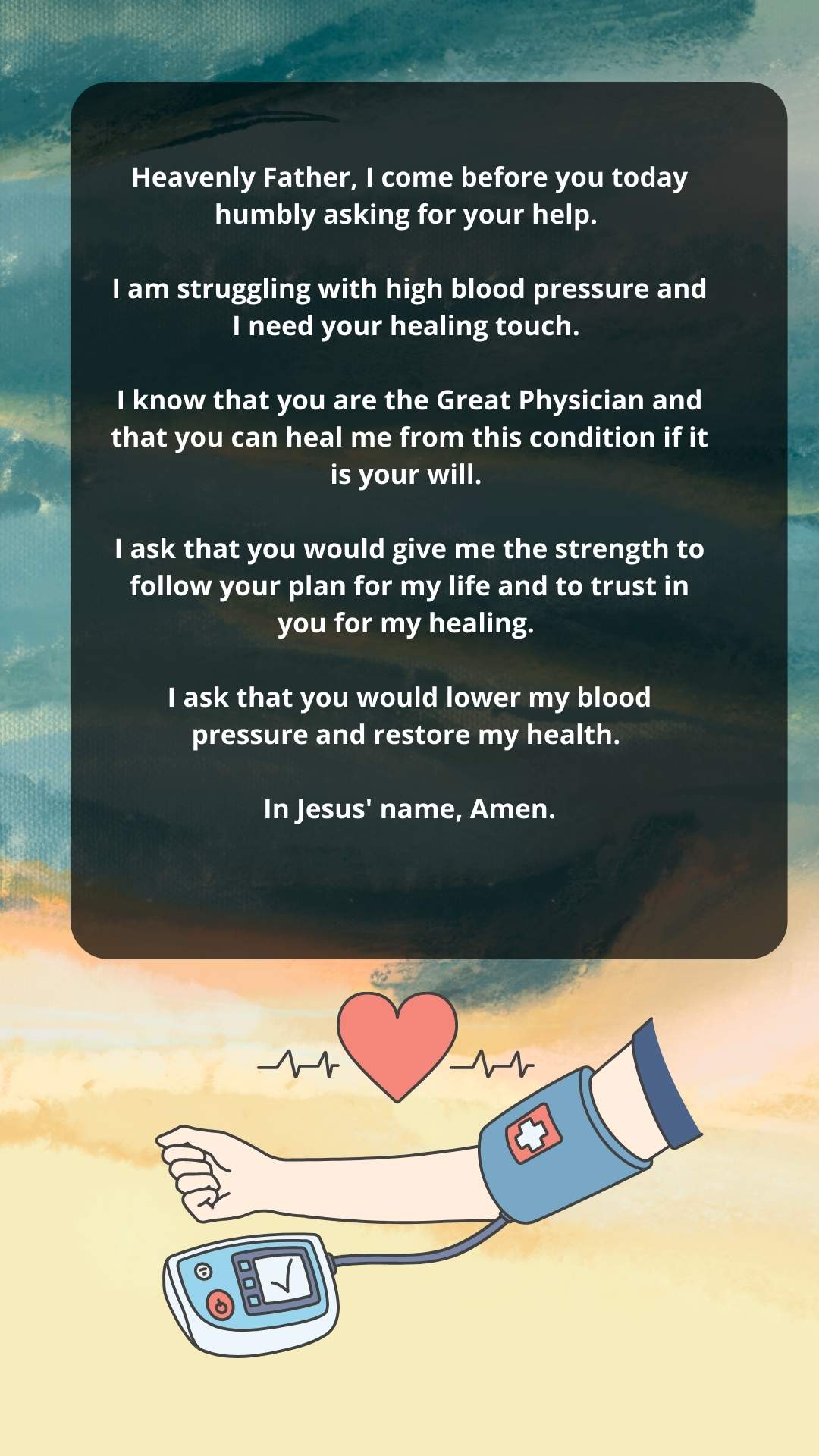 Prayer For High Blood Pressure 1