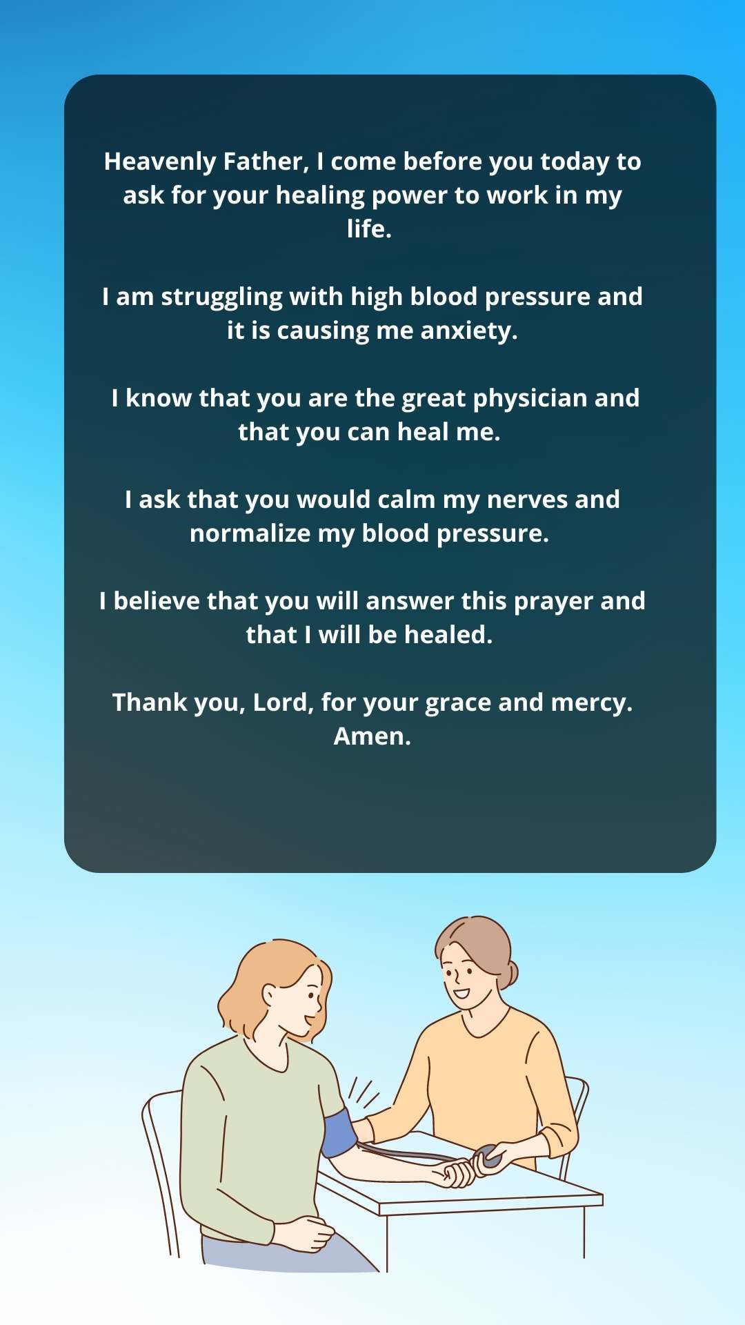 Prayer For High Blood Pressure Sample 2