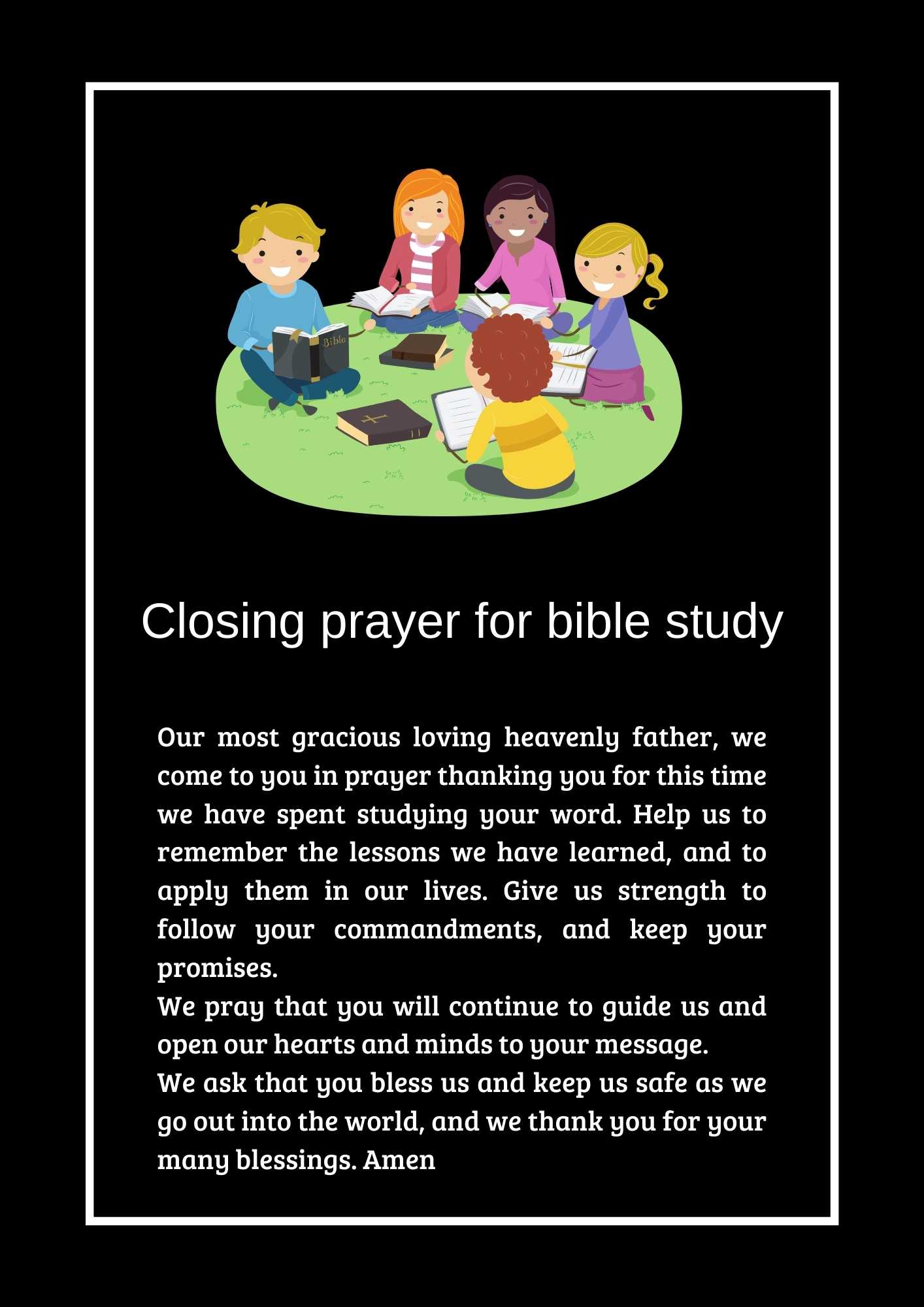 Closing Prayer For Bible Study: Effective And Powerful Prayers