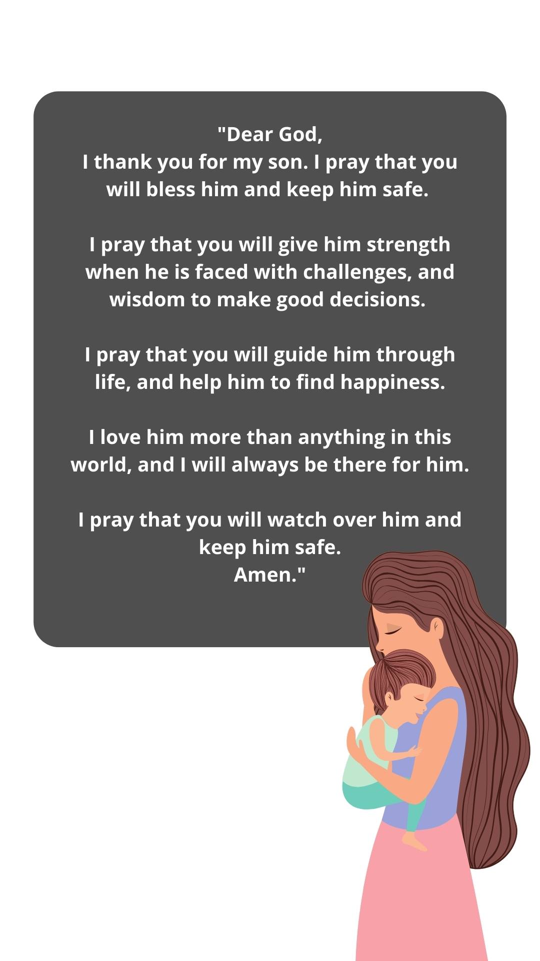 mother prayer for son 