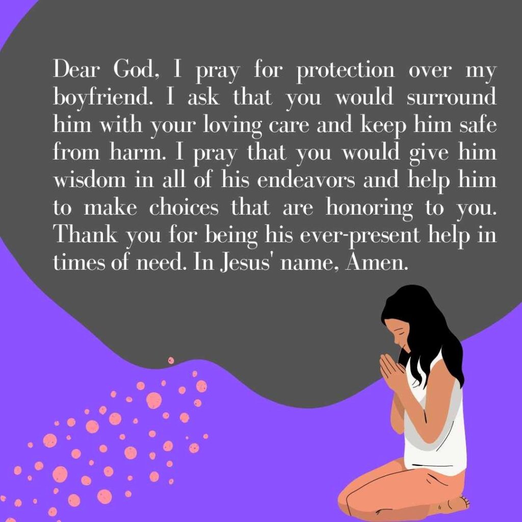 Prayer for Protection for my boyfriend