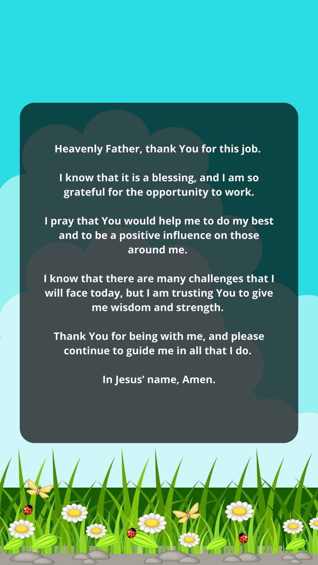 Prayer for a Day At Work 2