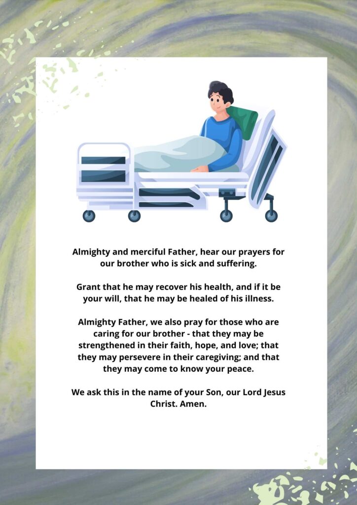 Prayer For My Brother Who Is Sick And Suffering