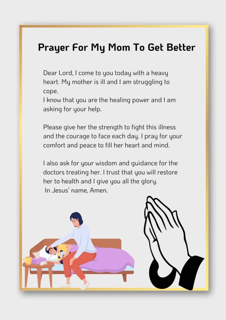 Prayer For My Mom To Get Better 