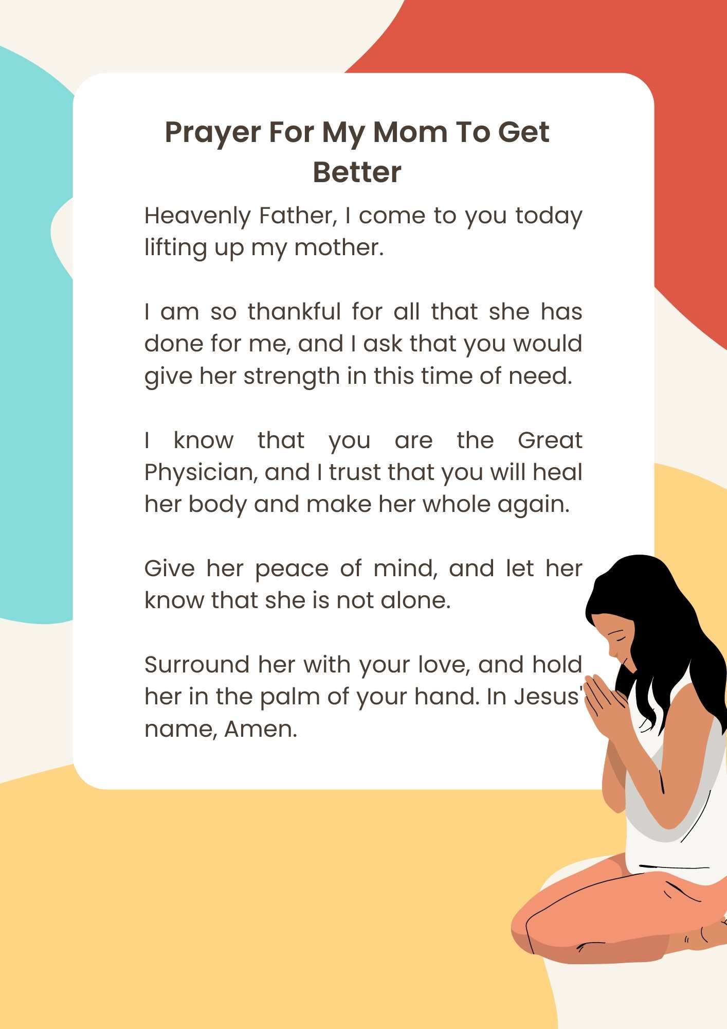 Prayer For My Mom to Get Better: Powerful Tool for Healing