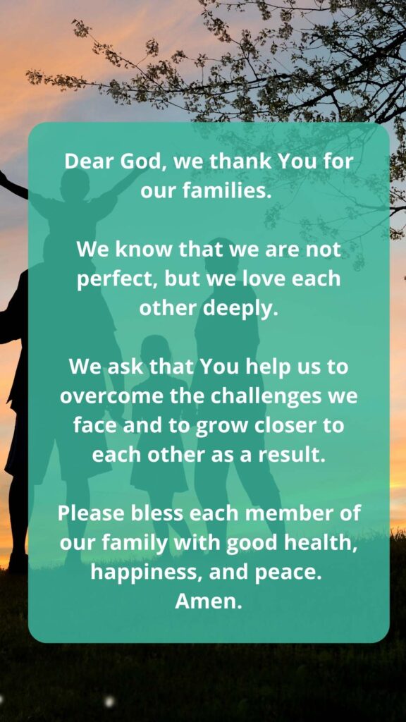 Prayer For Well Being of Family Sample: Make It More Meaningful