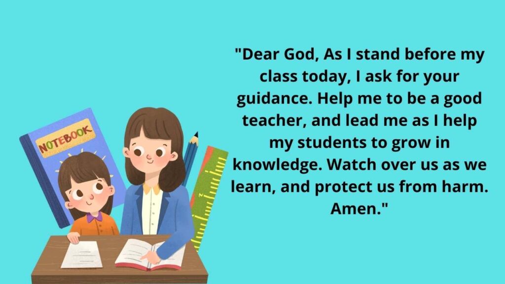 Short Prayers For Teachers Before Class