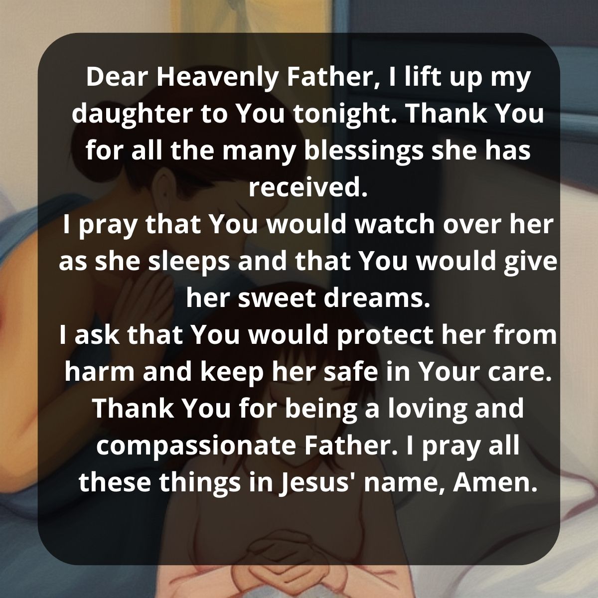 Good Night Prayer For My Daughter Samples