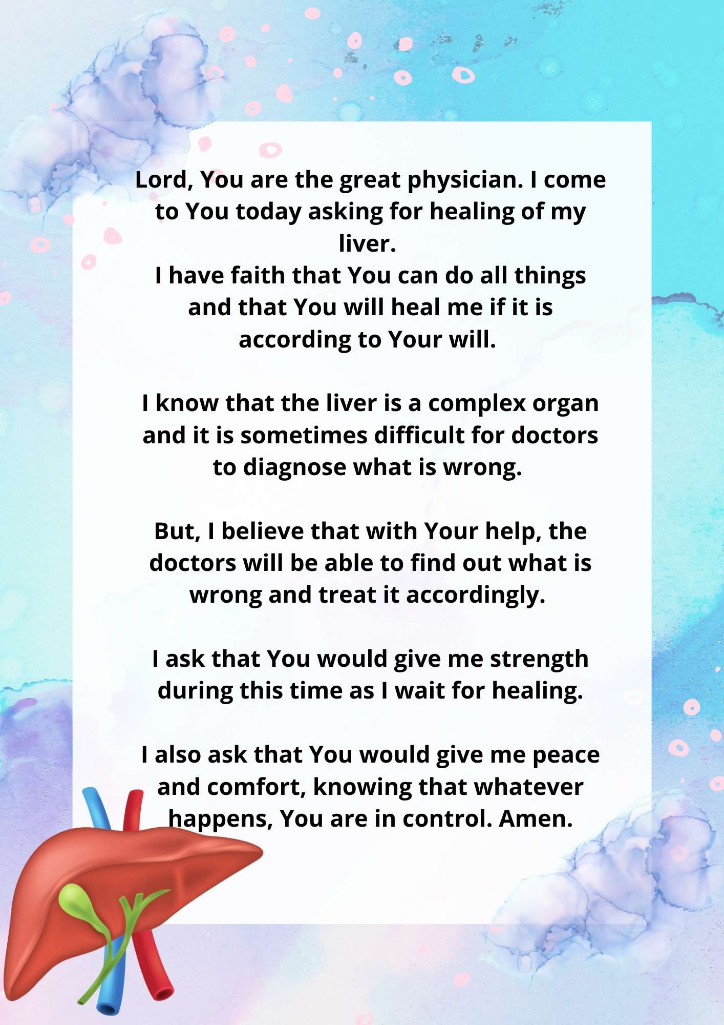 Prayer For Liver Healing 1