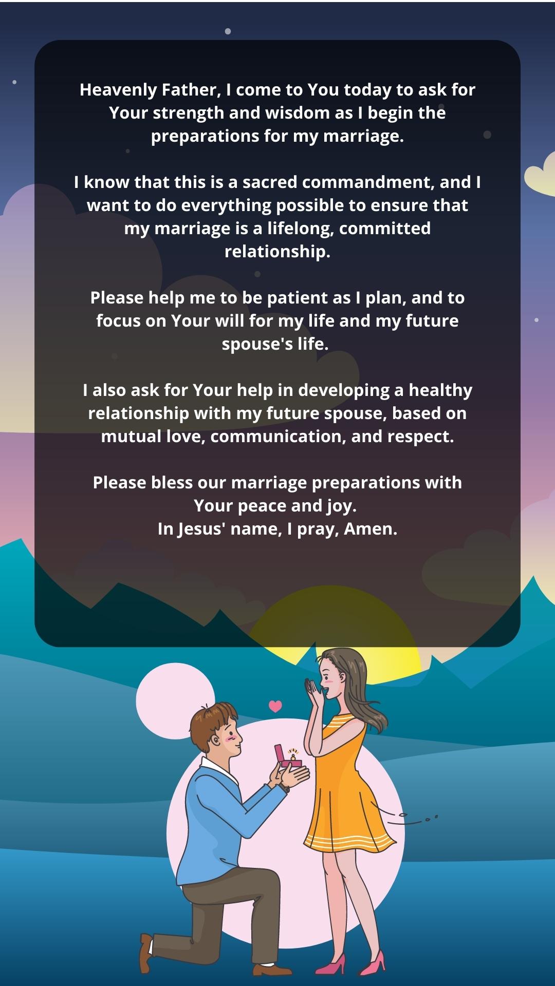 Prayer For Marriage Preparation 1