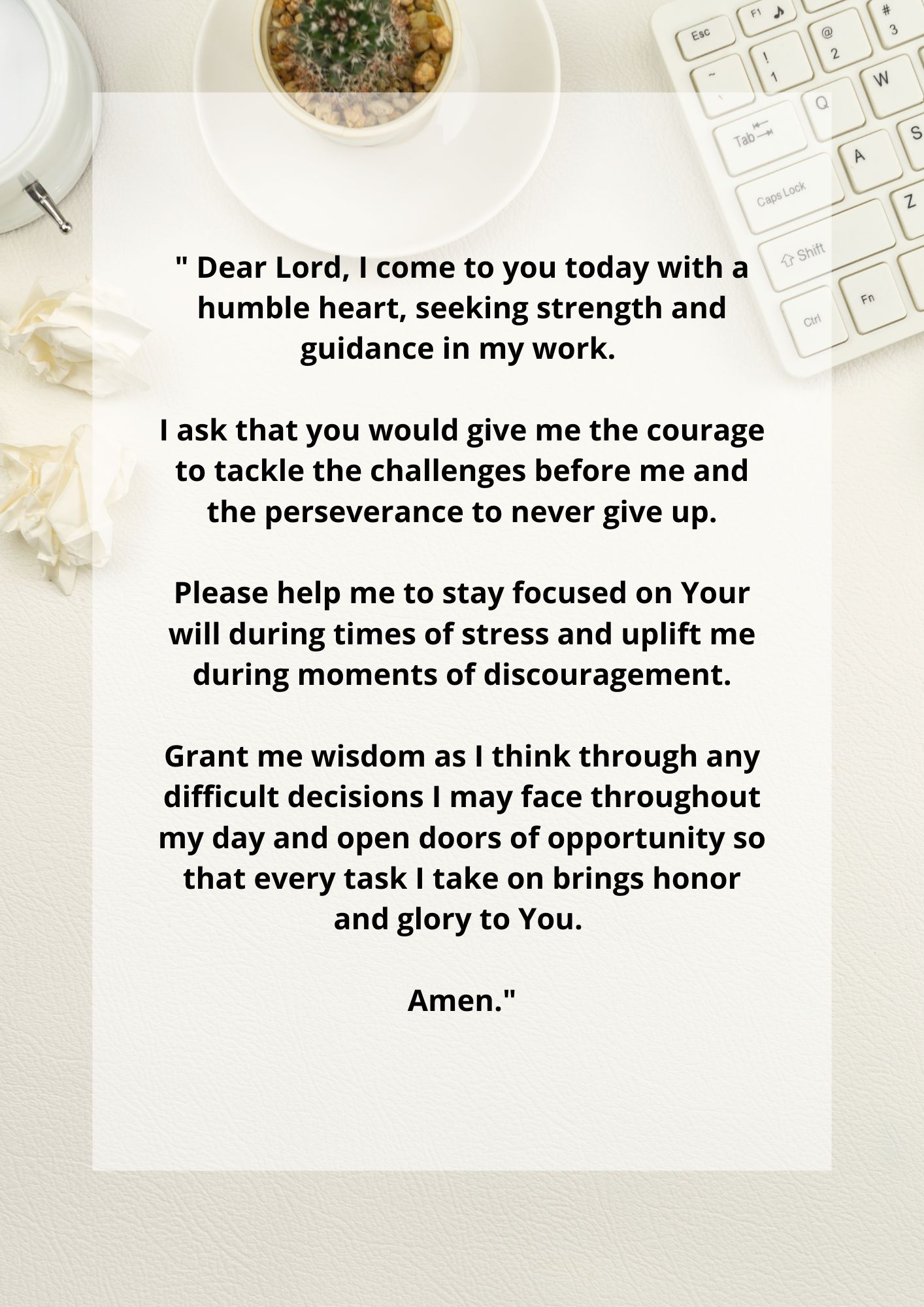 Prayer For Strength At Work