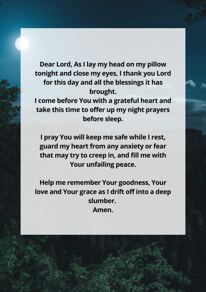 Prayer To Go To Sleep At Night: A Refreshing Bedtime Ritual