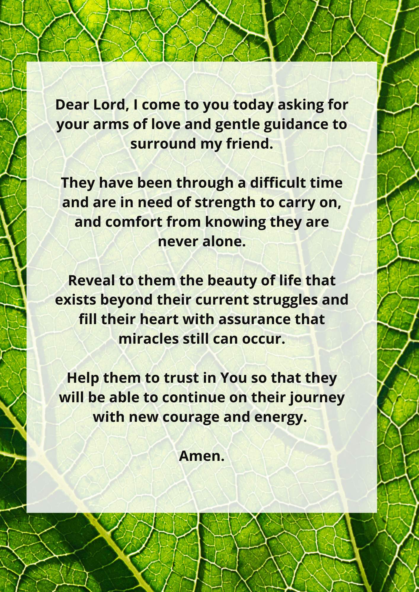 Prayer For Comfort And Strength For A Friend In Difficult Times