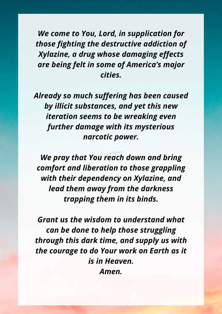 Prayer For Deliverance From The Zombie Drug Addiction Crisis