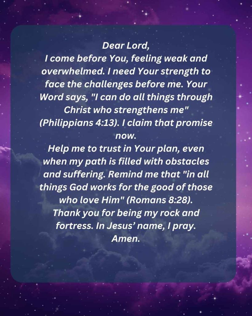 Prayer for Strength